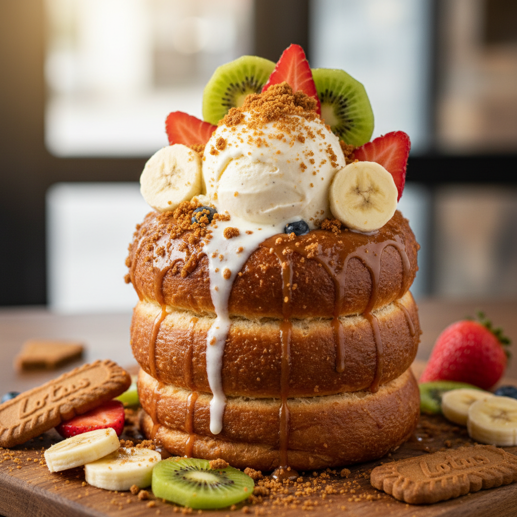 Lotus Biscoff with Mixed Fruits
