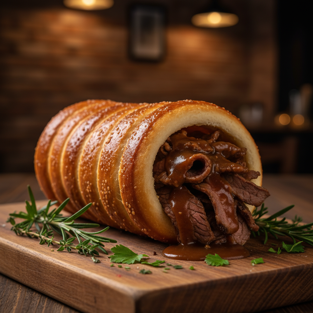 Beef Chimney Cake Rustic Board