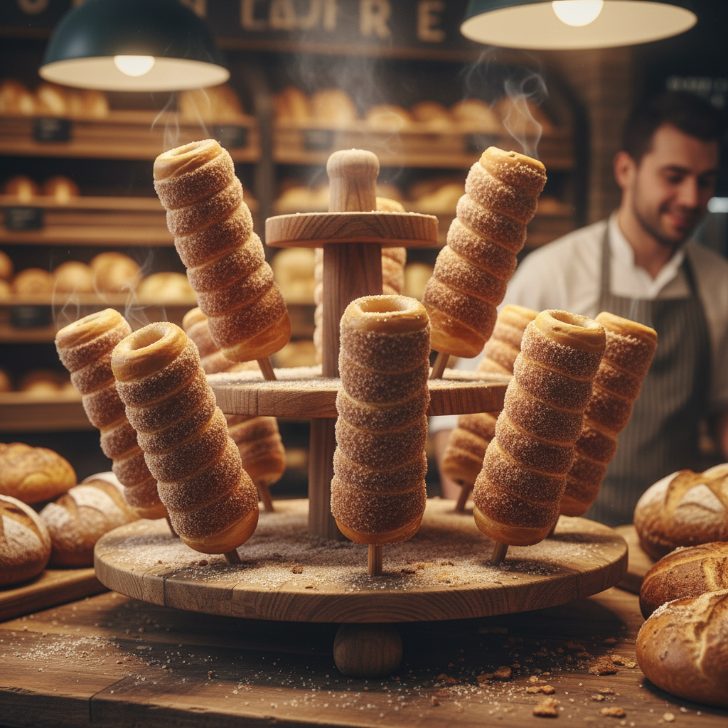 Chimney Cakes Display