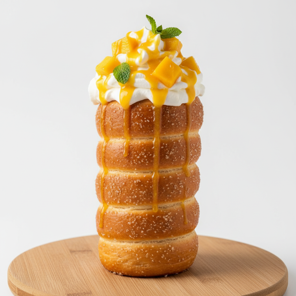 Mango & Cream Chimney Cake