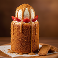 Lotus Biscoff with Ice Cream and Fruits